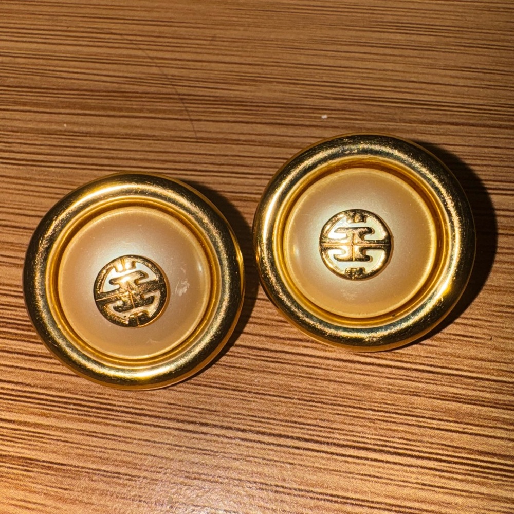 Givenchy Pearl Button Earrings - image 2